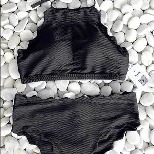 NWT Cupshe Stay on Tropic Waves Halter Bikini
